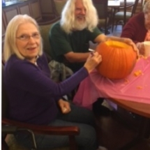 pumpkin carving, happy halloween 2016, oak park senior living, oak park mn assisted living