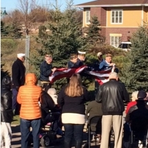 veterans day 2016, honoring our veterans, flag ceremony, oak park senior living, oak park heights, mn