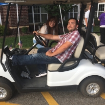 Alzheimers Fundraiser-Oak Park Senior Living-golf cart ride